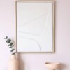 cuadro blanco decorativo con relieve