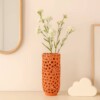 jarron naranja de ceramica terracota