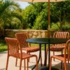 set de sillas exterior terracota